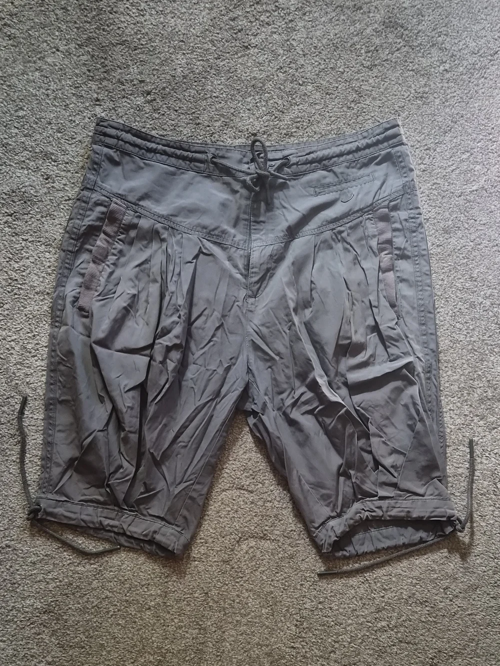 Rare adidas Men's Charcoal Drawstring Athletic Shorts Sz 38